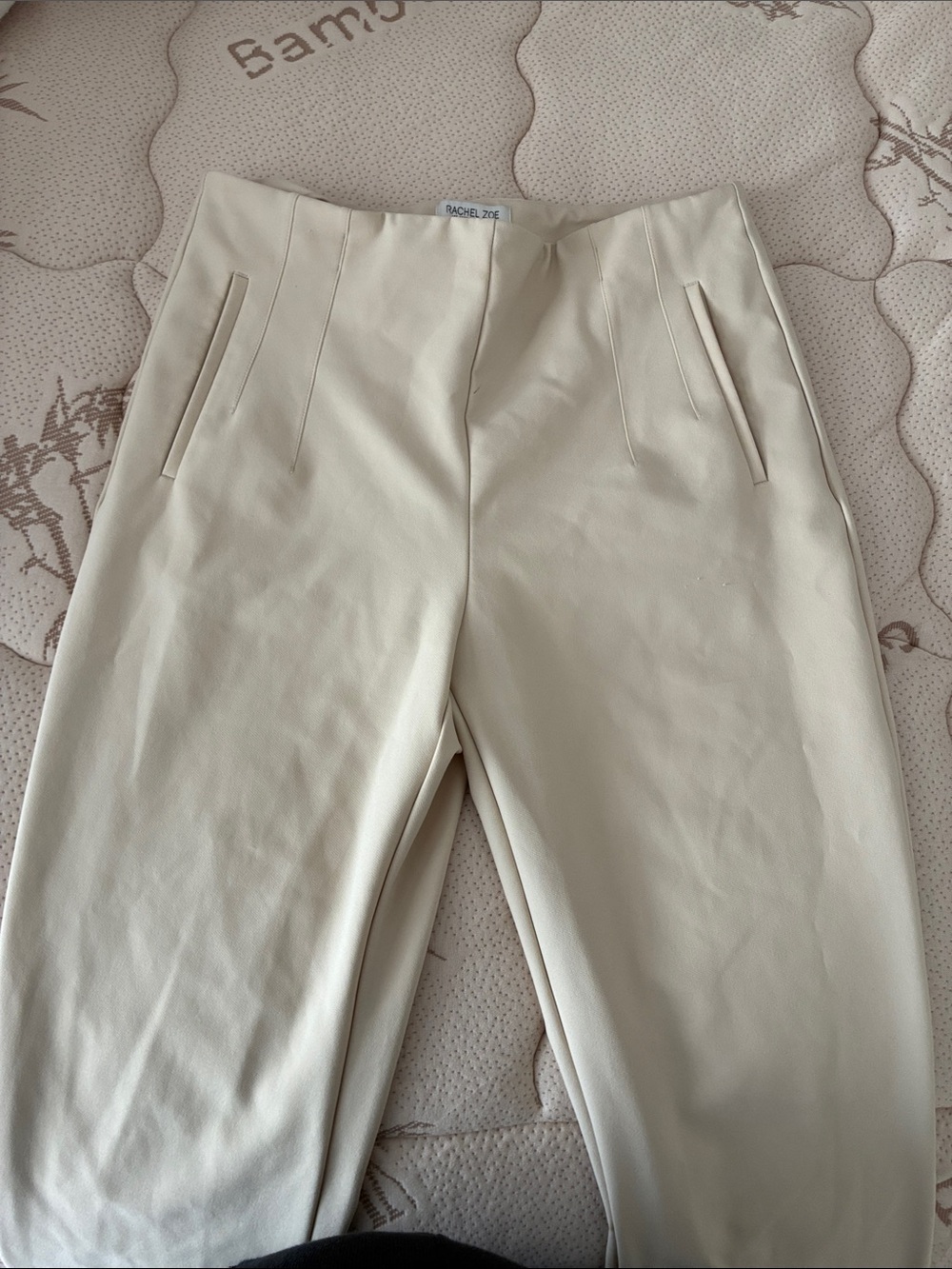 Rachel Zoe Cream Tailored Trousers